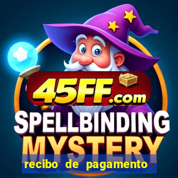 recibo de pagamento modelo word